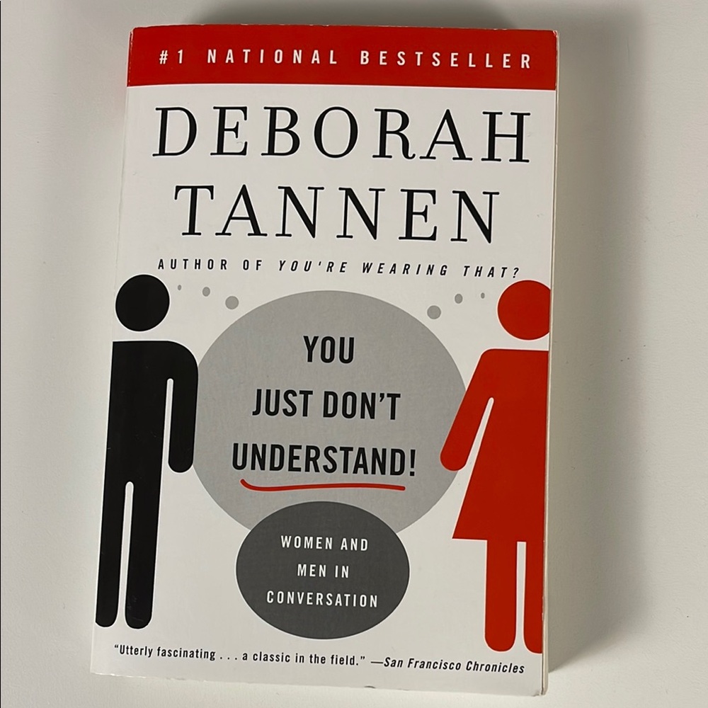 You Just Don’t Understand! Book By Deborah Tannen Women and Men in Conversation